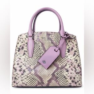 Kate Spade Knott Medium Satchel Snake Embossed Leather Lavender Crossbody